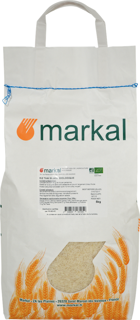 Markal Riz thaï blanc bio 5kg - 1267